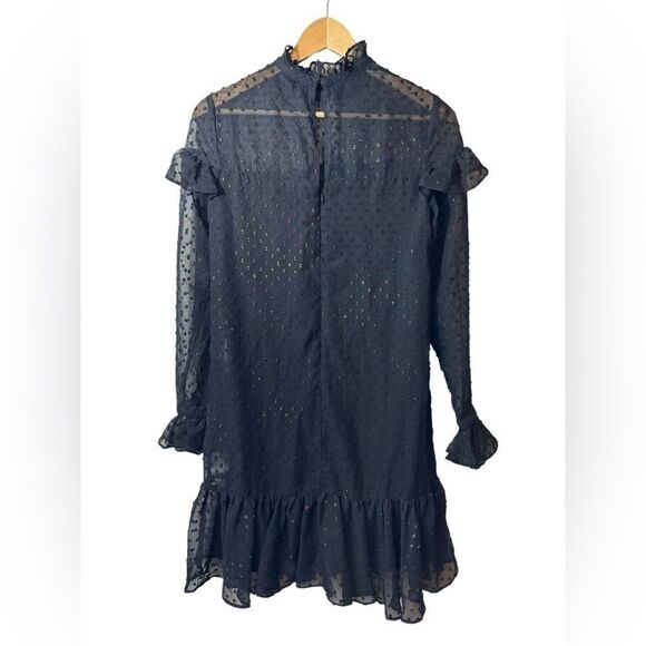 BETSEY JOHNSON black sheer dress 2 multicolor - Picture 2 of 6